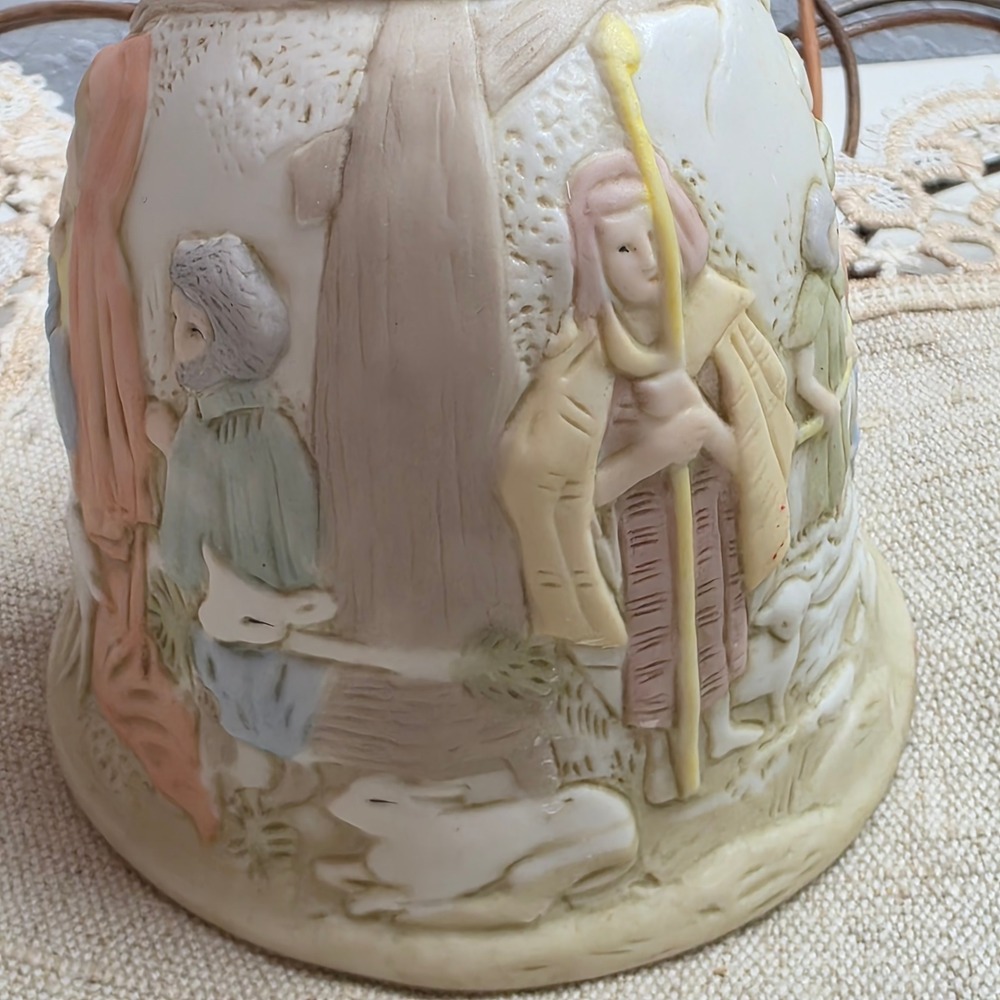 Lefton 1982 The Christopher‎ Collection "O Come All Ye Faithful" Porcelain Bell - Picture 3 of 9